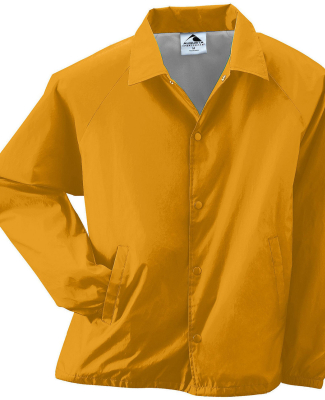 3100 Augusta Sportswear Nylon Coach's Jacket - Lin in Gold