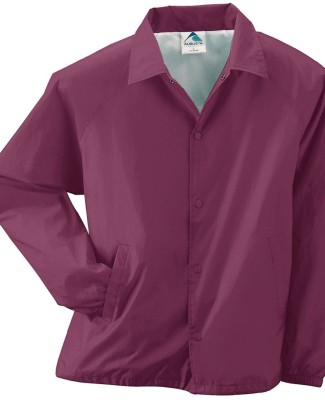 3100 Augusta Sportswear Nylon Coach's Jacket - Lin in Maroon