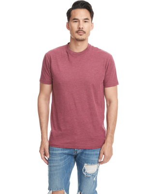 Next Level 6410 Men's Premium Sueded Crew  in Heather maroon