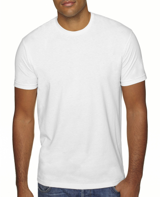 Next Level 6410 Men's Premium Sueded Crew in White