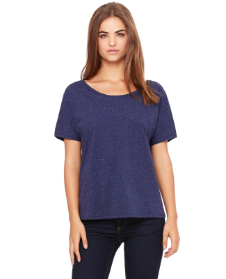 BELLA 8816 Womens Loose T-Shirt in Navy speckled