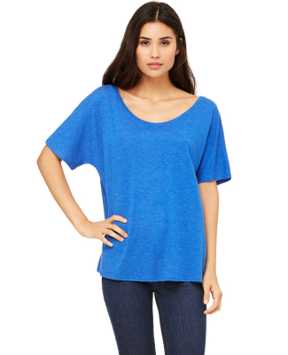 BELLA 8816 Womens Loose T-Shirt in True royal triblend