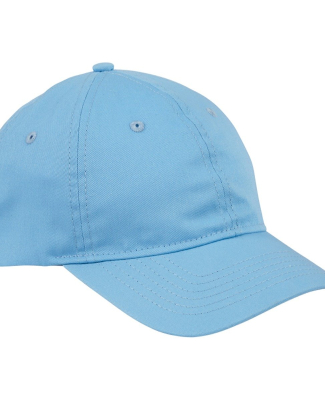 Big Accessories BX880 6-Panel Unstructured Hat in Light college blue