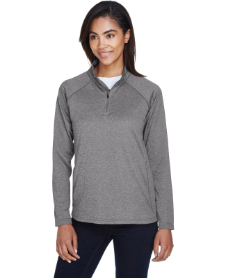 DG440W Devon & Jones Ladies' Stretch Tech-Shell?Co in Dark grey heather