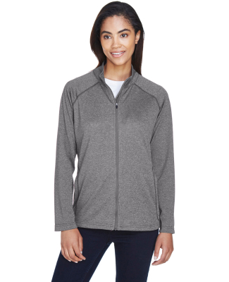 DG420W Devon & Jones Ladies' Stretch Tech-Shell Co in Dark grey heather