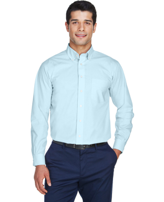 D620 Devon & Jones Men's Crown Collection Solid Br in Crystal blue