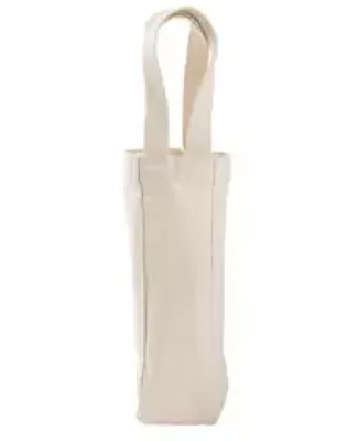 1725 Liberty Bags - Single Bottle Wine Tote NATURAL