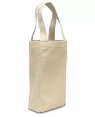 1726 Liberty Bags - Double Bottle Wine Tote NATURAL