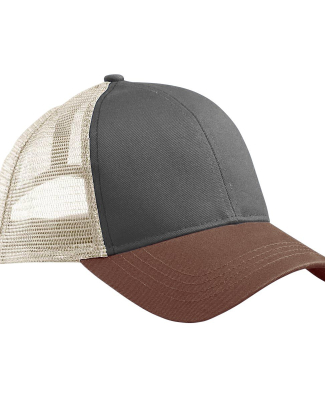 EC7070 econscious Eco Trucker Organic/Recycled in Charcoal/ legacy brown/ oyster
