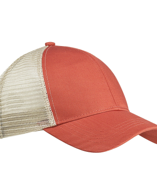 EC7070 econscious Eco Trucker Organic/Recycled in Orange poppy/ oyster
