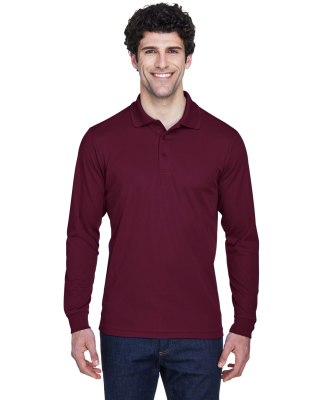 88192 Core 365 Pinnacle  Men's Performance Long Sl in Burgundy