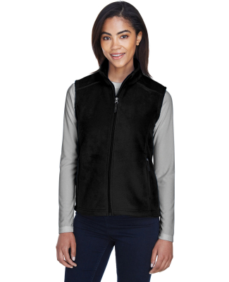 78191 Core 365 Journey  Ladies' Fleece Vest in Black