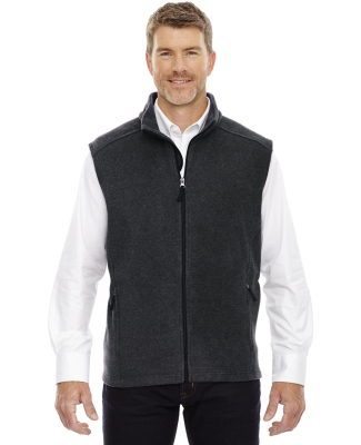 88191T Core 365 Men's Tall Journey Fleece Vest in Heather charcoal