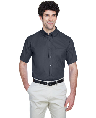 88194 Core 365 Men's Optimum Short-Sleeve Twill Sh in Carbon