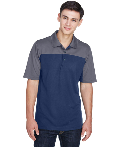 CE101 Ash City - Core 365 Men's Balance Colorblock in Classic navy heather/ carbon