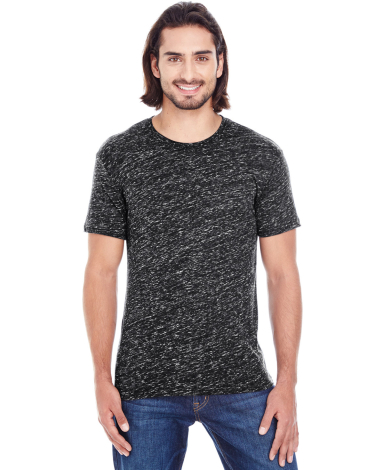104A Threadfast Apparel Men's Blizzard Jersey Shor in Black blizzard