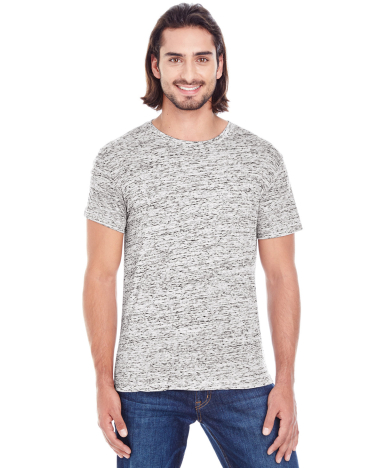 104A Threadfast Apparel Men's Blizzard Jersey Shor in Silver blizzard