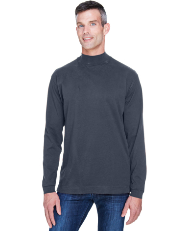 D420 Devon & Jones Adult Sueded Cotton Jersey Mock in Navy