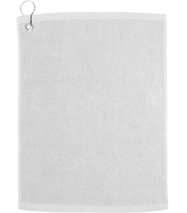 Carmel Towel Company C1518GH Velour Hemmed Towel w in White
