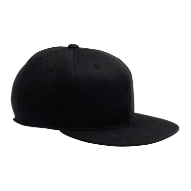 Flexfit 6210FF Flat Bill Cap in Black