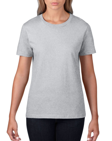 Anvil 880 Women's Lightweight Ringspun T-Shirt by in Heather grey