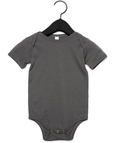 100B Bella + Canvas Baby Short Sleeve Onesie in Asphalt