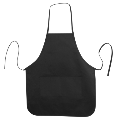 Liberty Bags 5505 Long Butcher Block Apron in Black