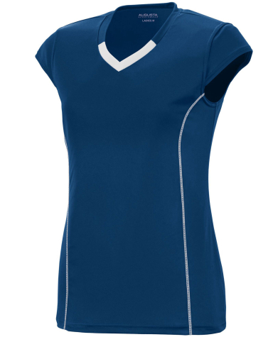 Augusta Sportswear 1218 Women's Blash Jersey in Navy/ white