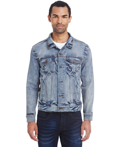 Threadfast Apparel 370J Unisex Denim Jacket in Light denim