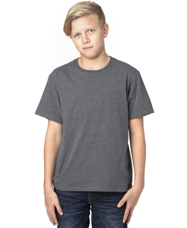 Threadfast Apparel 600A Youth Ultimate T-Shirt in Charcoal heather