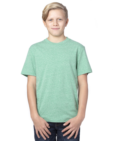 Threadfast Apparel 602A Youth Triblend T-Shirt in Green triblend