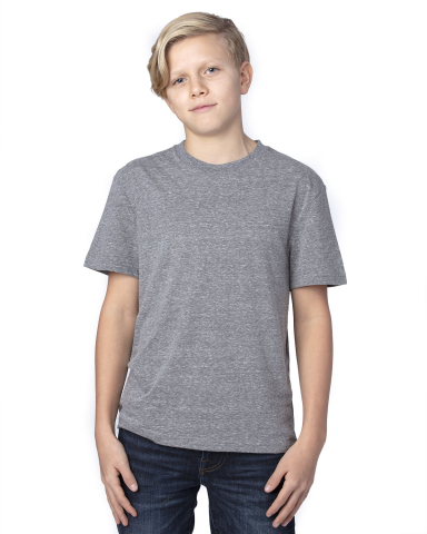 Threadfast Apparel 602A Youth Triblend T-Shirt in Grey triblend