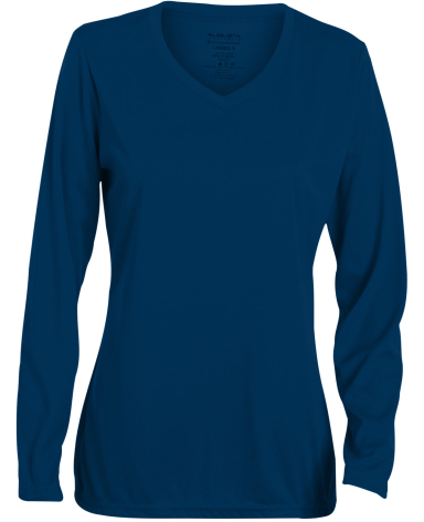 Augusta Sportswear 1788 Women's Long Sleeve Wickin in Navy