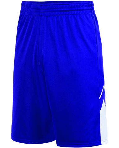Augusta Sportswear 1168 Alley-Oop Reversible Short in Purple/ white