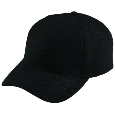 Augusta Sportswear 6265 Adjustable Wicking Mesh Ca in Black
