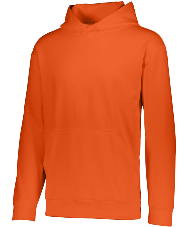 Augusta Sportswear 5506 Youth Wicking Fleece Hoode in Orange