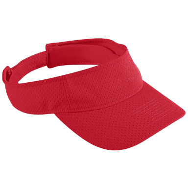 Augusta Sportswear 6227 Athletic Mesh Visor in Red