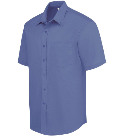 SS46 Dickies Short Sleeve Button Down Oxford in French blue