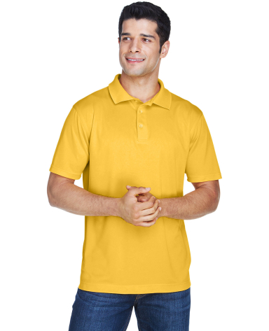 Harriton M315 Men's 4 oz. Polytech Polo in Gold