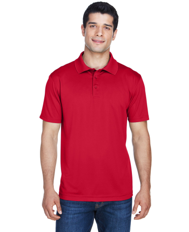 Harriton M315 Men's 4 oz. Polytech Polo in Red