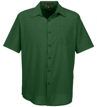 Harriton M610S Men's Paradise Short-Sleeve Perform in Palm green