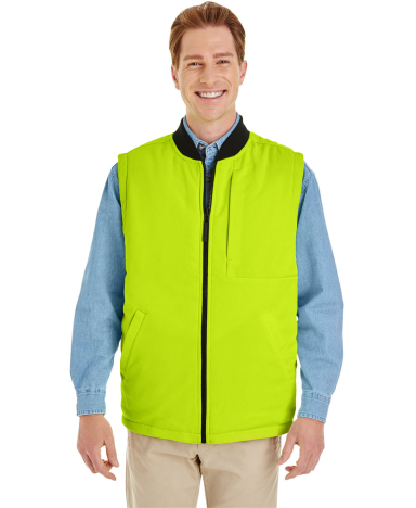 Harriton M776 Adult Dockside Interactive Reversibl in Black/ safety yellow