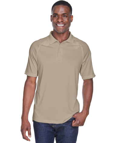 Harriton M211 Adult Tactical Performance Polo in Desert khaki