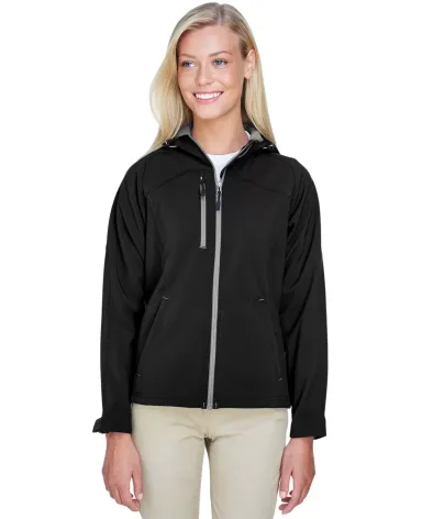 North End 78166 Ladies' Prospect Two-Layer Fleece BLACK