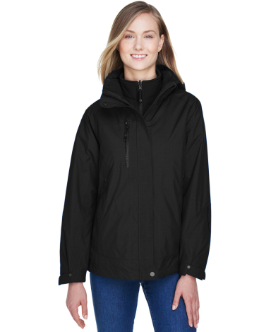 North End 78178 Ladies' Caprice 3-in-1 Jacket with in Black