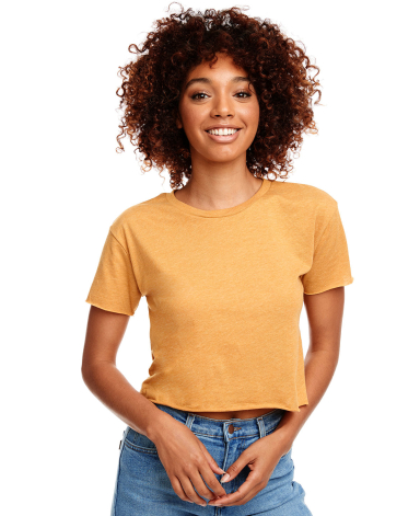 Next Level Apparel 5080 Festival Women's Cali Crop in Antique gold