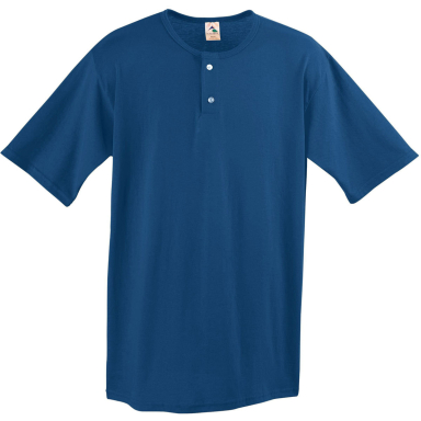 580 Two Button Baseball Jersey in Navy
