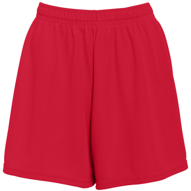 960 Ladies Wicking Mesh Short in Red