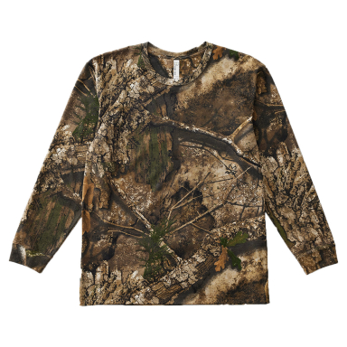 Code V 3981 Adult Realtree® Camo Long Sleeve Tee in Realtree apx