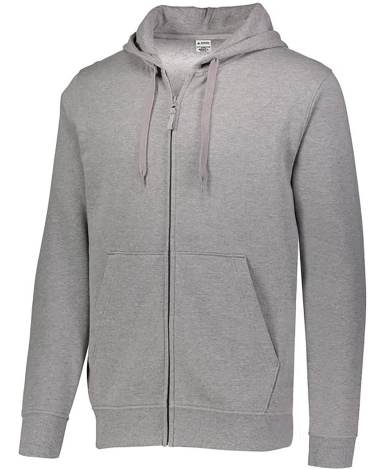 Augusta Sportswear 5418 Adult 60/40 Fleece Full-Zi in Charcoal heather